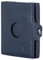 VON HEESEN Airtag Slim Wallet mit XL Münzfach & RFID-Schutz - Airtag Portmonee Herren klein aus echtem Leder - Mini Geldbörse - Kreditkartenetui Kartenetui - Portemonnaie Geldbeutel (Blau)