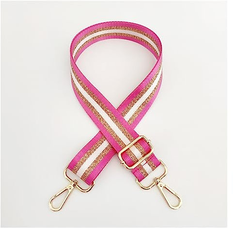 Bandouliere pour Sac Bandoulière for sac à main de 3,8 cm de large for femme, sac à bandoulière, ceinture réglable faisant partie des accessoires. Sangle Bandoulière ( Color : Rose Red , Size : 130cm-