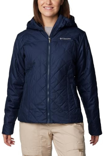 Columbia Women's Copper Crest II Hooded Jacket, Collegiate Navy, 3X Plus