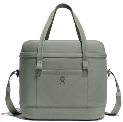 Hydro Flask - Carry Out Soft Cooler 20 L (21.1 qt) - Insulated Soft Cooler with Wide Opening and Lightweight Design - Up to 24 Hours Cold - Recycled Polyester - Agave