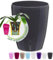 Happyplants Happy Plants ORCHIDEA Clear Orchid Self-Watering Flower Pot Planter With Water Level Indicator Water Reserve And Drainage Holes (Ø12.5CM Ø15CM Ø16.5CM) (Anthracite, Ø 15CM - 2L)