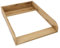 regalik Wickelaufsatz für Koppang von IKEA, Wickeltischaufsatz für 46 cm Kommoden, Abnehmbar Wickelkommode aufsatz, Abgerundeten Frontplatten, Oak, 72cm x 54cm