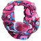 J26 Blumen Mandala Farbverlauf Seide Sommer Loop Verlauf Regenbogen Rainbow Silk Uni Rundschal Schlauchschal Stola Schal leicht (Kreis A Pink)
