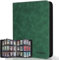 JoyHood Top Loader Binder - 9 Taschen Sammelkarten Album - Halten 252 Top Loaders, Top Loader Album für Sammelkarte und Sportkarten（Dunkelgrün, 9 Taschen）