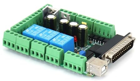 MTMXALBBR CNC Mach3 4 Achsen 6 Achsen USB CNC Smooth Stepper Motion Controller Karte Breakout Board for CNC Gravur 12-24 V leisurely(4Axis)