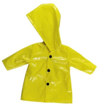 18 Zoll Puppe Regenmantel gelbe Regenjacke Doll Kleidung für 18 Zoll Mädchen Puppen