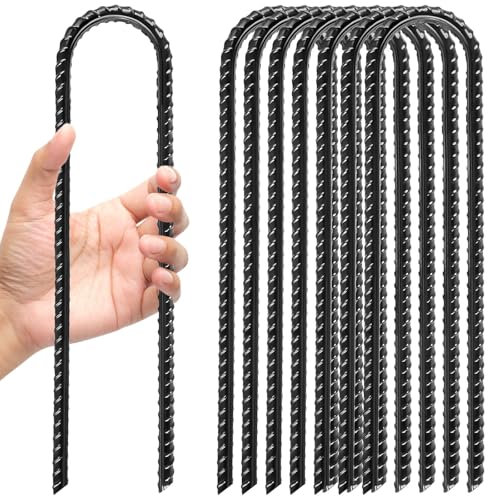 weiclianhp 8 Stück Bodenanker Trampolin, Erdanker(Rostfrei), Erdanker Bodenanker, Zeltheringe - 30 cm lang, 6 cm Breit, Zeltheringe Sturmsicher, Erdnägel für Extrem Harte Böden