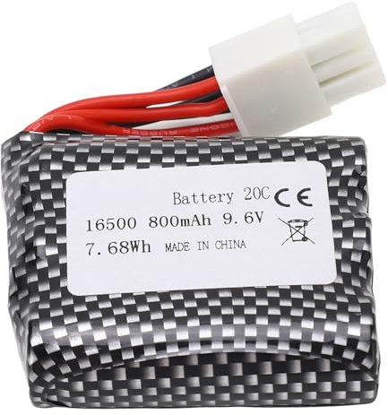 High Capacity 9.6V 800mAh RC Car Battery, Portable Lithium Battery Pack for S911 S912 9115 9116 Remote Control Cars