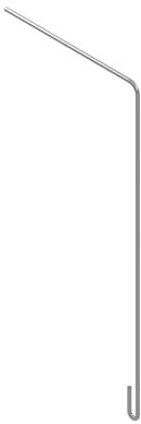 bellissa Blumenampel Halterung 35 (3er Set); L 16 x B 0,4 x H 35 cm, 4 mm verz. Stahl, +Biegeh.