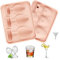 Shyllin Molde Silicona para Cubitos de Hielo,Moldes de Silicona,Bandejas de Cubitos de Hielo,Ice Cube Tray,libre de BPA, fácil de Desmontar, adecuado para Whisky, Cócteles, Café (Rosa)