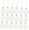 CLISPEED 36St Transparente Hohle Flache Weihnachtskugel klare Weihnachtskugeln klare Ornamente für das Handwerk Dekore Rot Weihnachts Party christbaumkugeln Weihnachtsparty-Dekorationen
