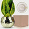 Boule à facettes - Pot de fleurs - Vase à facettes - Boule à facettes - Boule à facettes - En plastique - Pour fête, bureau, cuisine - Doré