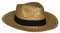 LP Divertissements Lot de 12 - Chapeau Style Panama en Paille avec Bandeau Nature