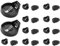 Pesfehhy Adaptateur de Support de Pile Bouton 3V CR2032 CR2025 Noir 20 PièCes