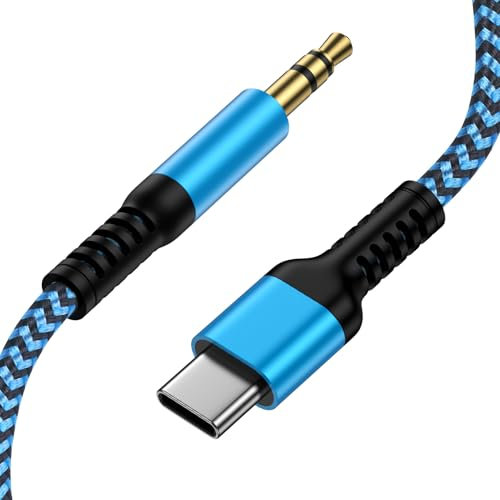 Aux for iPhone 16,Type C to 3.5mm Audio Jack Cables for iPhone 16Pro Max/15Pro/15Plus/15, A ux Cable for iPhone in Car for Stereo/Headphones Aux to USB C Cable for Samsung Galaxy S25/S24Ultra/A55/A15