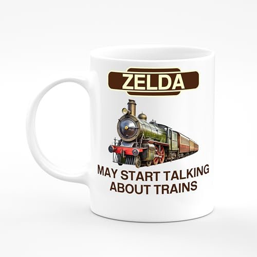 Amelia Gould Apparel Zelda Trains May Start Talking About Mug Gift 11oz Ceramic Coffee Tea Cup
