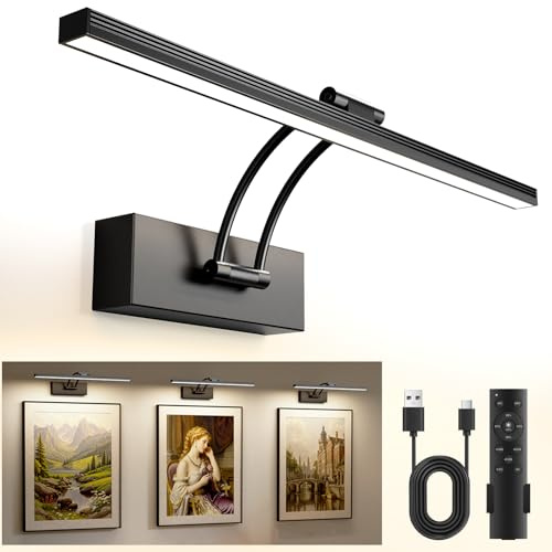YITGOG Picture Light for Wall Wireless Picture Light with Remote Control