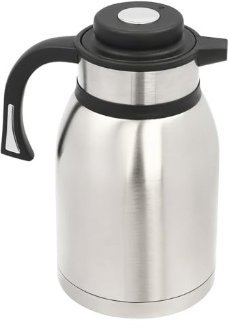 2L Portable Thermal Insulation, Stainless Steel Thermal Teapot Insulation, Portable Coffee Pot, with Handle, Carafe Insulated, Leak Proof, for Coffee, Tea, Milk, and Water