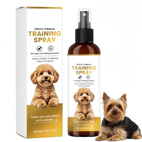 Puppy Potty Training Spray for Dogs,Dog Toilet Attractant & Training Aid | Guides Puppies to Designated Areas,Pet Toilet Location Helper & Corrector Spray for Indoor Puppy Habit Guidance,100ML