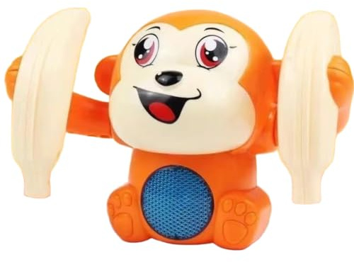 Faroby Roll & Glow Monkey Crawling Baby Toy with Lights and Sounds for 6 Months and Up