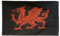 Flaggenfritze Fahne/Flagge Walisischer Drache schwarz + gratis Sticker