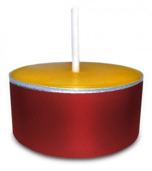 Teelichter aus 100% Bienenwachs in roten Aluhüllen 22 Stück