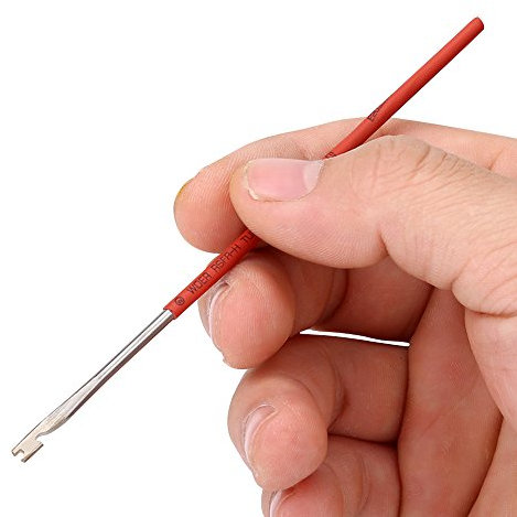 Stahlbläser Reparatur Tool, Karabinerhaken für Sax Klarinette Oboe Flöte Piccolo Fagott Zubehör Random Sleeve Farbe
