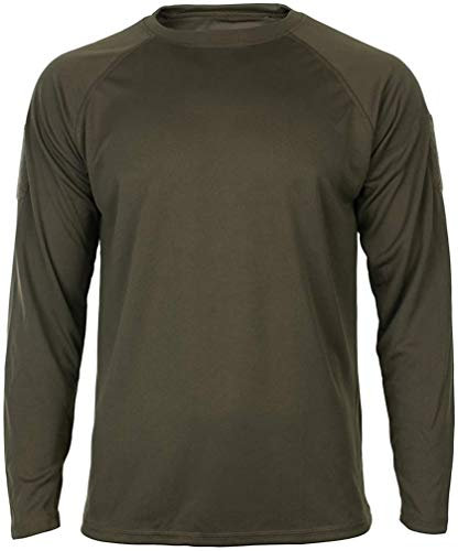 Mil-Tec Unisex Tactical Quick Dry T Shirt, Oliv, L EU