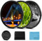 Fotover Juego de 3 filtros estrella de 67 mm (4, 6, 8 puntos) con tapa de lente central para Canon, Nikon, Sony, Olympus y otras cámaras DSLR + bolsa de filtro de 3 ranuras