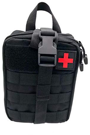 Frolahouse Taktischer Notfall Erste-Hilfe-Set Tasche Medizinische Kit-MOLLE Admin Pouch IFAK-Wundverband Blutkontrolle EMT Survival Trauma Kit-Camp Reisewagen Verbandskasten