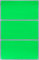 Etiketten 102 mm x 41 mm rechteckige Sticker – Größe 10,2 cm x 4,1 cm viereckige Aufkleber Vorteilspack von Royal Green (Neon Grün, 150)