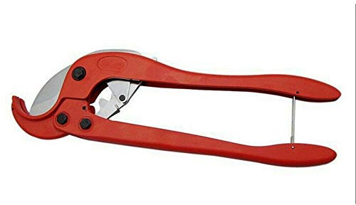 Coupe-tube en plastique 63 mm en PVC pour couper des tuyaux en plastique PEX, PVC et PPR (rouge, SA-0063)