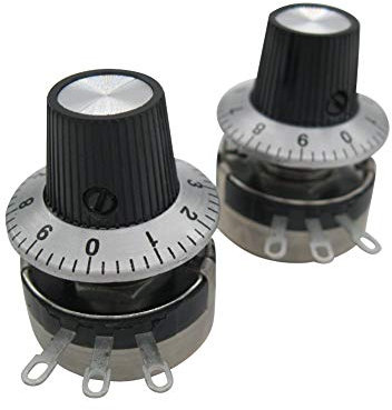 Drehknopf, variabel, linear, Carbon, drehbar, WTH118-2 W, 4,7 K Ohm, 2 Stück