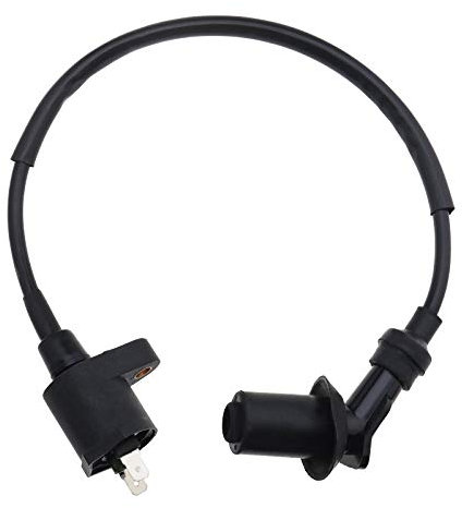 Create idea Bobine d'allumage à 2 Broches, Fil de Bougie d'allumage Compatible pour Moteurs GY6 139QMA 50cc 125cc 150cc Vélomoteur Scooter Quad Moto VTT, Module de Bobine d'allumage de Remplacement
