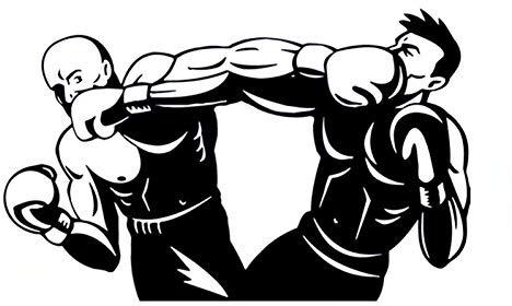 SUIFENG Autoaufkleber 17.4 cm X 10.9 cm Creative BO Xing Sports Silhouette Vinyl Aufkleber Autoaufkleber Schwarz/Silber Dekor