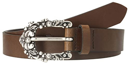 Tamaris Damengürtel - 101553 Gürtel Becca schwarz, weiß, cognac, grau Cognac 80