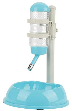 Hztyyier Réglable Animaux Chien Bol Distributeur d'eau Bouteille Potable Conteneur Alimentaire Bol Bouteille Distributeur Debout pour Chats Chiens Vert(Bleu) Dog Supplies