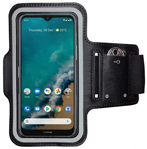 CoverKingz Brassard de Sport pour Nokia G50 - Brassard pour Smartphone, Accessoire de Sport avec Poche pour Les clés Nokia G50 - Accessoire Sport, Brassard téléphone Portable Noir