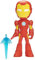 SPIDEY AND HIS AMAZING FRIENDS Marvel Age 3+ Supersized Iron Man Action Figure, Preschool Superhero Toy for Kids Ages 3 and Up