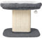 GYMAX Cat Tree for Kittens, Cat Activity Tower with Large Plush Perch, Sisal Scratching Plate, and Interactive Ball, Cat Home Furniture for Indoor Cats to Play & Rest (Gray)