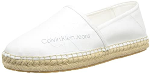 Calvin Klein Jeans Damen Espadrilles Stoffschuhe, Weiß (Bright White), 40