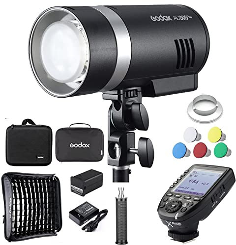 Godox Ad300 Pro 300W Flash Mit 60 cm Softbox Und Godox Xpro-O Flash-Trigger 2,4 G 1/8000S HSS 2600Mah 320 Full Power 12W Bioror Modeling Led Für Kameras Canon Nikon Sony Fuji Olympus Usw.