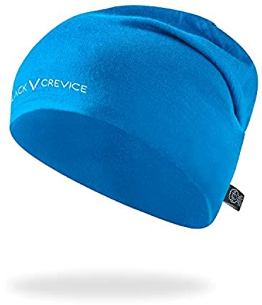Black Crevice Merino Mütze, hellblau