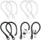 ZHjuju Ganchos para Los Oídos Antipérdida, 4 Pares Ganchos de Silicona Seguros para Las Orejas Compatibles con AirPods 3 & 2 & 1 & Pro EarHooks para Auriculares para Actividades Deportivas