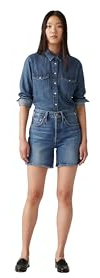 Levi's Women's 501 MID Thigh Short MED Indigo-Worn IN, Blue Beauty, 28W
