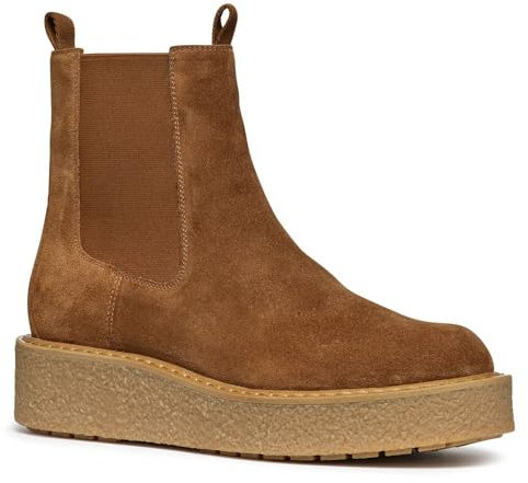 Geox D ELIDEA C - Stivaletto, Brown,