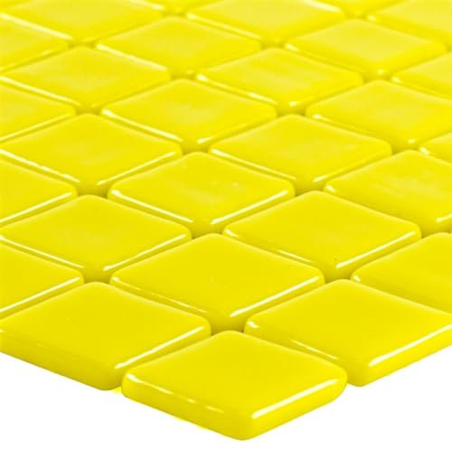 Glas Pool Schwimmbad Mosaik Fliesen Matte Pixley Gelb Dampdusche Bad Hamam Wand