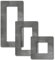 Tapetenschutz Dekorrahmen Wandschutz Tapetenschoner Lichtschalter Acryl Schalter (4-fach Rahmen, BETON-Design)