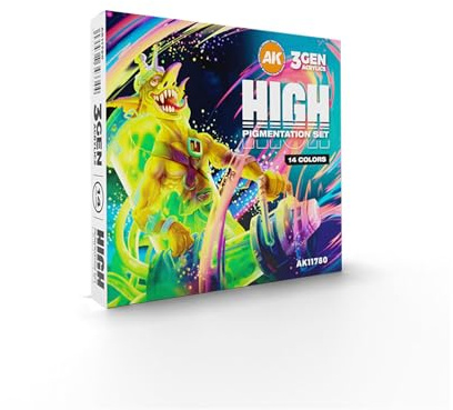 AK Acrylics 3Gen AK11780 HIGH PIGMENTATION SET (14x17ml)