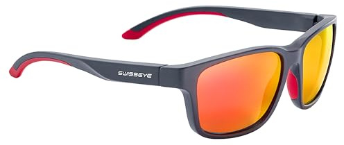 SWISSEYE Sportbrille Joy (100% UVA-, UVB- und UVC-Schutz, splitterfreies Fassungsmaterial TR90, Polycarbonatscheiben, inklusive Mikrofaserbeutel)